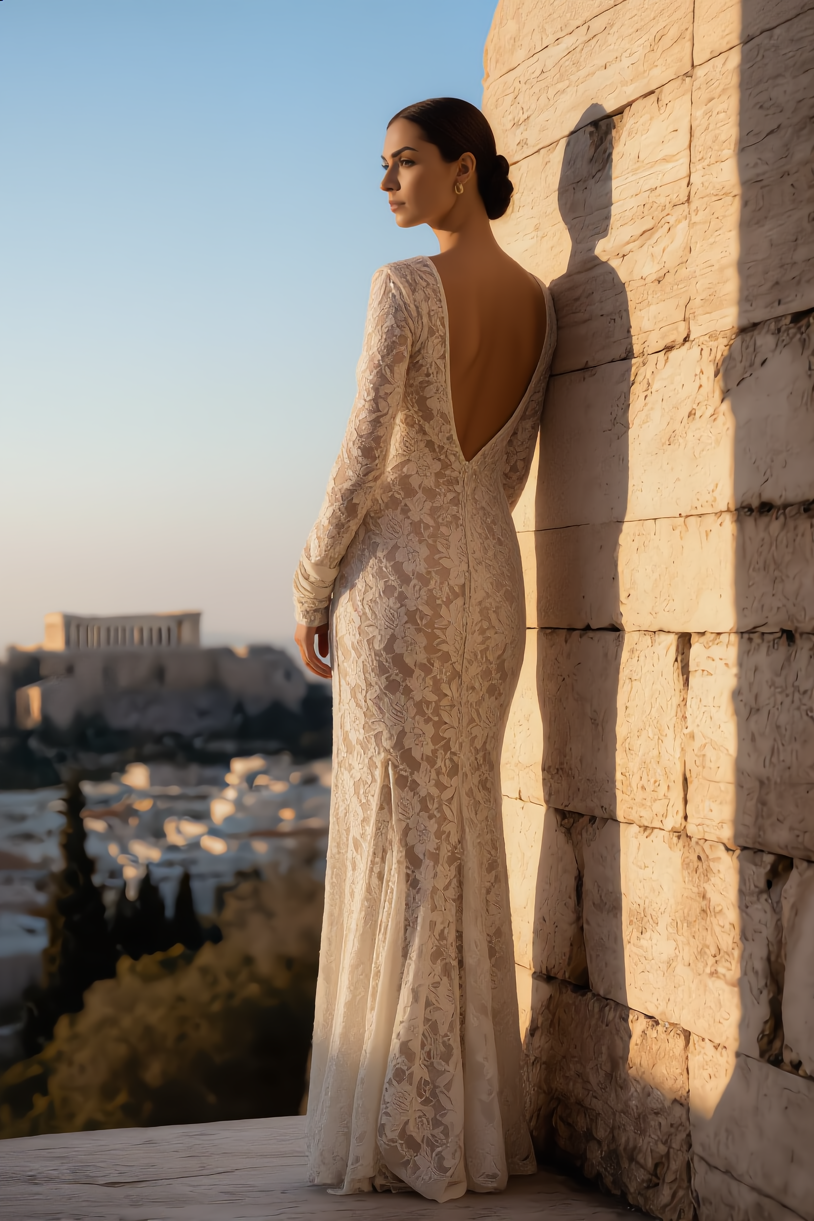 Elysian Grace Lace Wedding Dress - Atelier Calliste