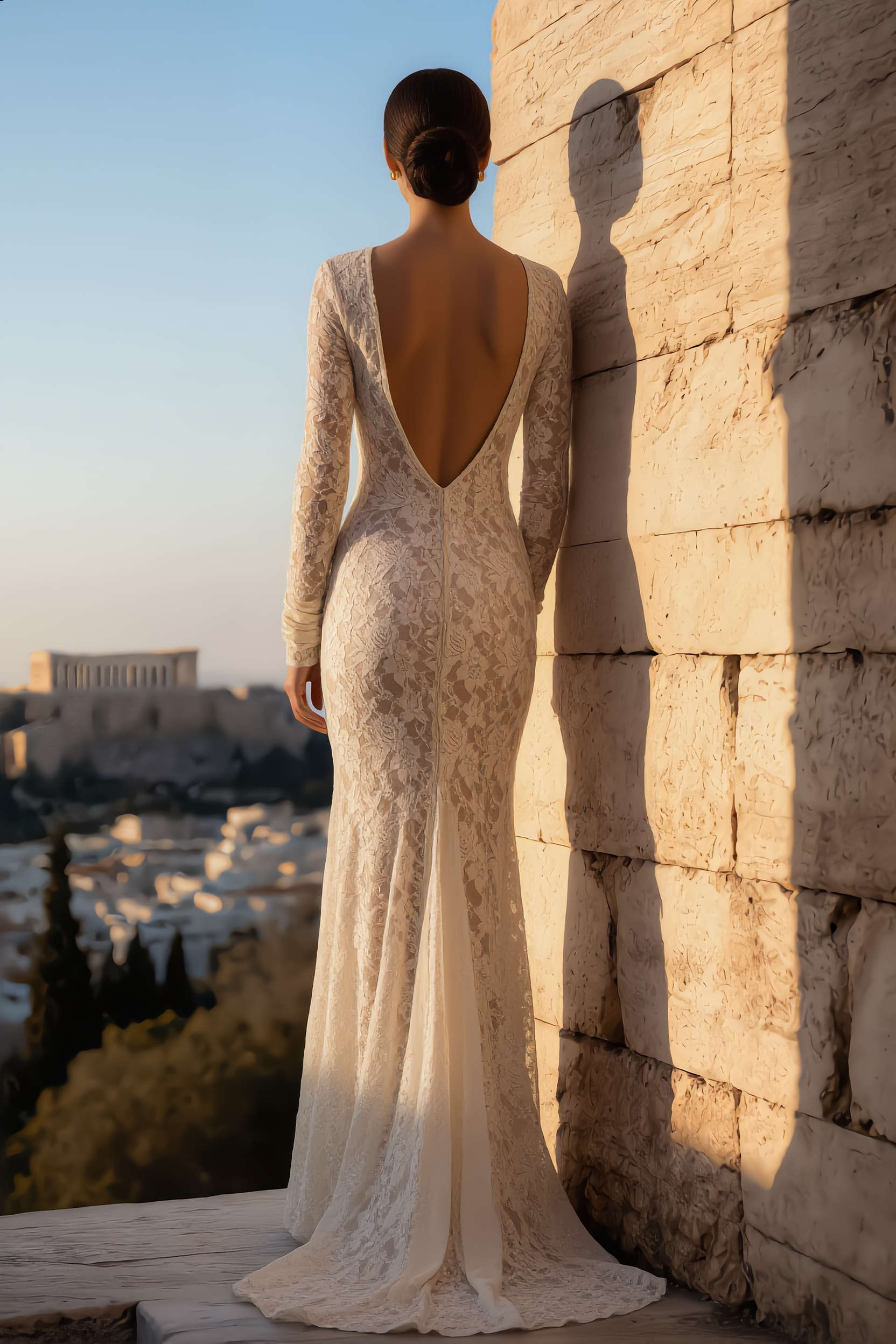 Elysian Grace Lace Wedding Dress - Atelier Calliste