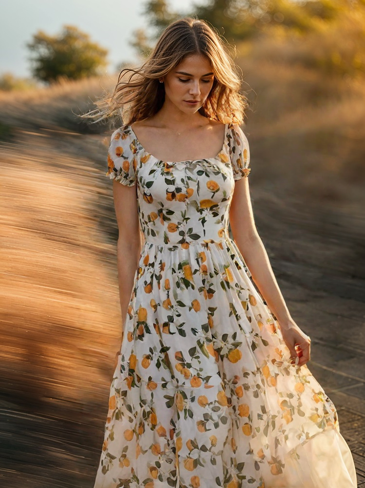 MUM & DAUGHTER Girl ORANGES - Atelier Calliste